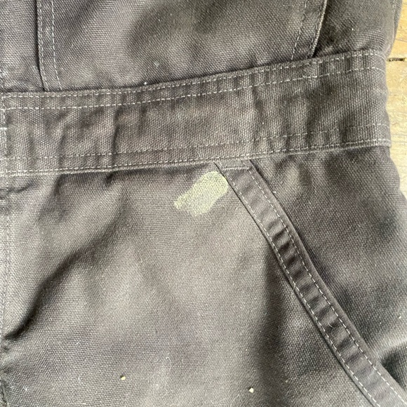 Carhartt Womens Small Loose Fit Washed Duck Insulated Biberal - Picture 9 of 9